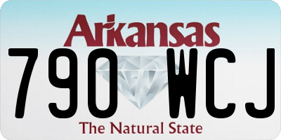 AR license plate 790WCJ