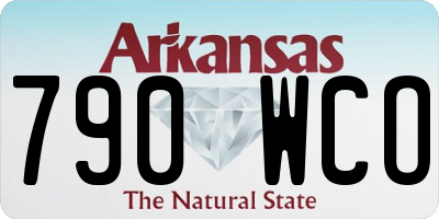 AR license plate 790WCO