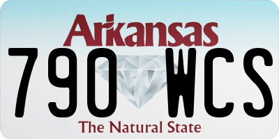 AR license plate 790WCS