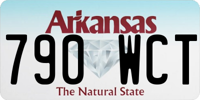AR license plate 790WCT