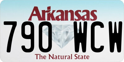 AR license plate 790WCW