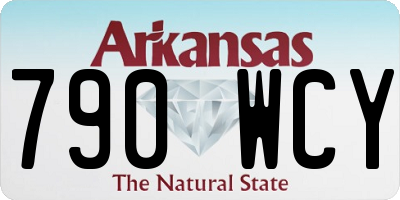 AR license plate 790WCY