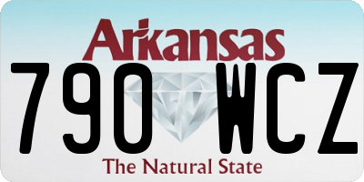 AR license plate 790WCZ