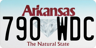 AR license plate 790WDC