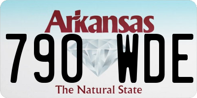AR license plate 790WDE