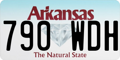 AR license plate 790WDH