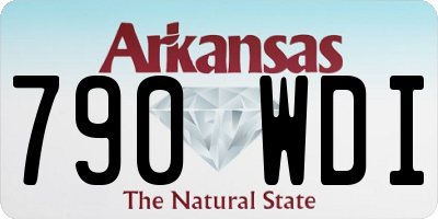 AR license plate 790WDI