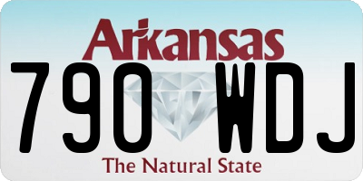 AR license plate 790WDJ