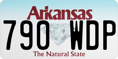 AR license plate 790WDP