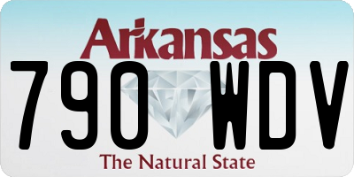 AR license plate 790WDV