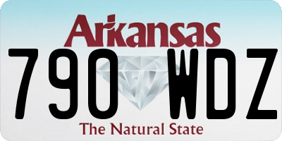AR license plate 790WDZ
