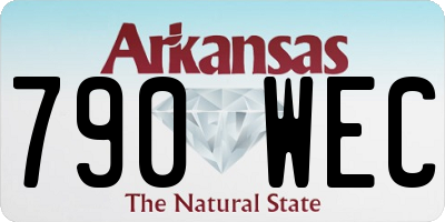 AR license plate 790WEC