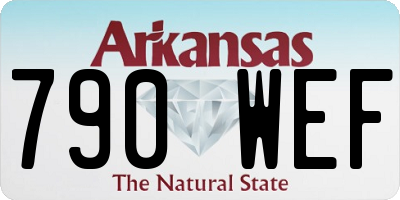 AR license plate 790WEF