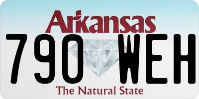 AR license plate 790WEH