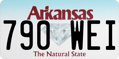 AR license plate 790WEI