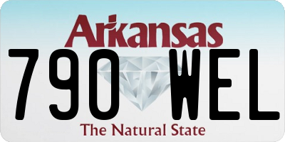 AR license plate 790WEL