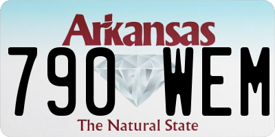 AR license plate 790WEM