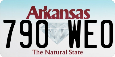 AR license plate 790WEO