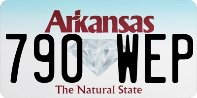 AR license plate 790WEP