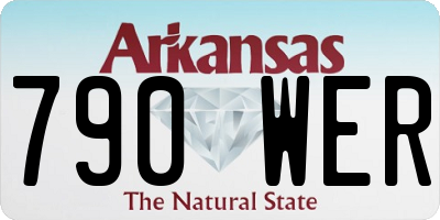AR license plate 790WER