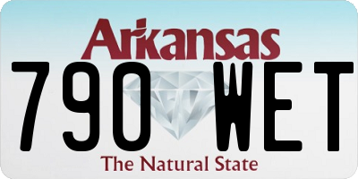 AR license plate 790WET