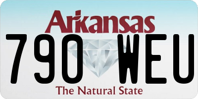 AR license plate 790WEU