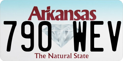 AR license plate 790WEV