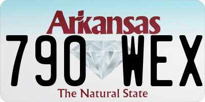 AR license plate 790WEX