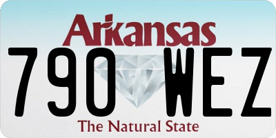 AR license plate 790WEZ