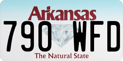 AR license plate 790WFD