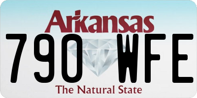 AR license plate 790WFE