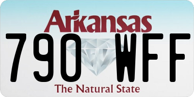 AR license plate 790WFF