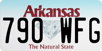AR license plate 790WFG