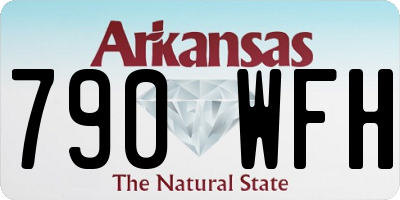 AR license plate 790WFH