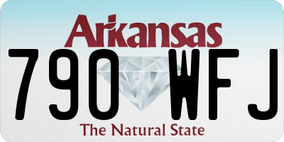 AR license plate 790WFJ