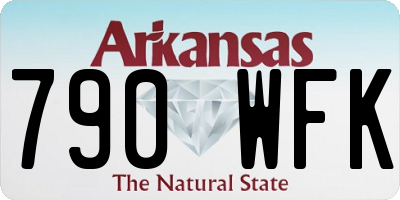 AR license plate 790WFK
