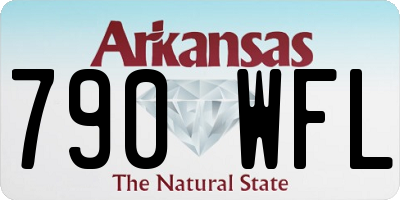 AR license plate 790WFL