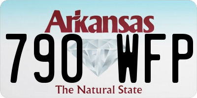 AR license plate 790WFP