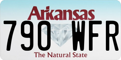 AR license plate 790WFR