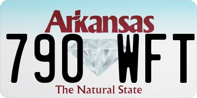 AR license plate 790WFT