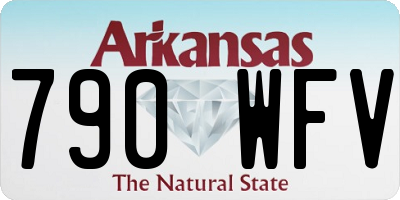 AR license plate 790WFV