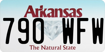 AR license plate 790WFW