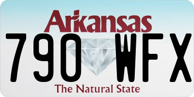 AR license plate 790WFX