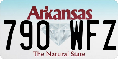 AR license plate 790WFZ