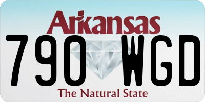 AR license plate 790WGD