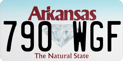 AR license plate 790WGF