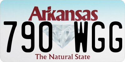 AR license plate 790WGG