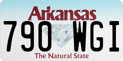 AR license plate 790WGI