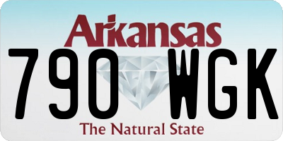 AR license plate 790WGK