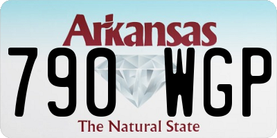 AR license plate 790WGP